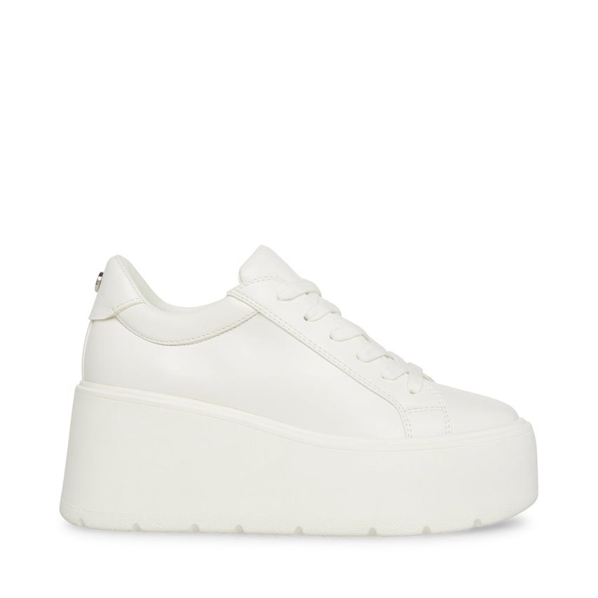 White Steve Madden Glimpse Women\'s Platform Shoes | PH 6325ZSX